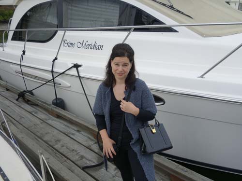 My beautiful, supportive, sea captain's wife Tania. She wears the classic forlorn look of one who's love prepares to venture into the great abyss.