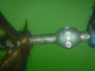 New 1" zinc on propeller shaft.
