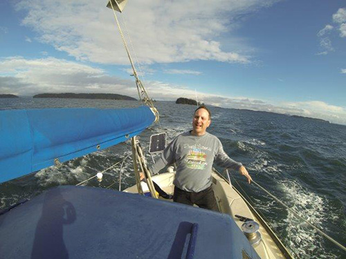 We were moving pretty good under jib alone!