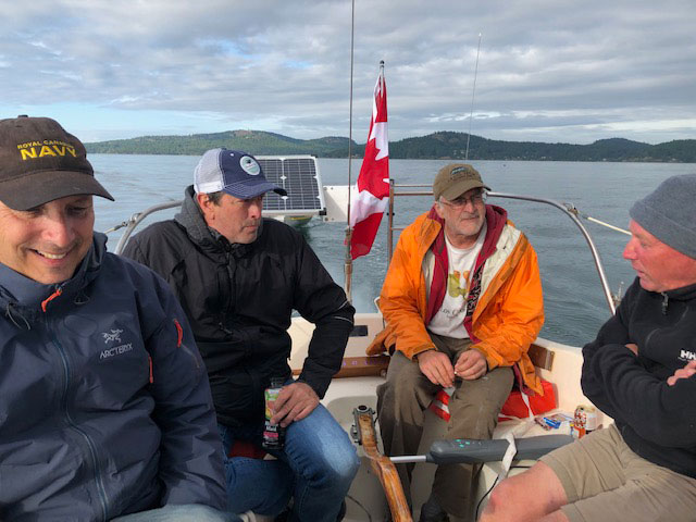 On our way to Prevost Island after picking up Eric.