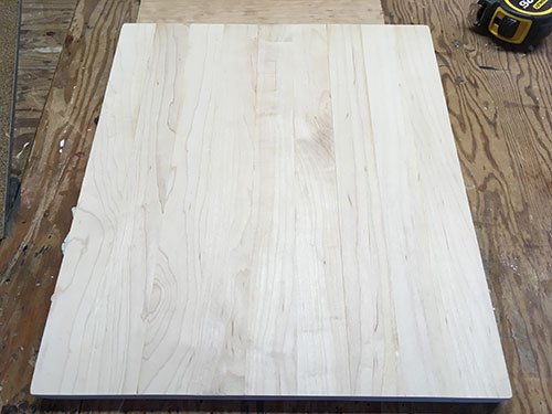 All glued up and ready to sand.