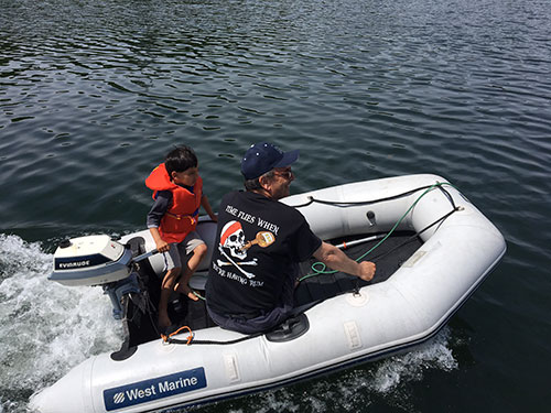 Rio doesn't have to look for other cruising kids with motors cause we have our own!!!
