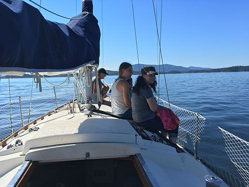 Ivan, Maria and Tania enjoy some quite time after throwing the children overboard.