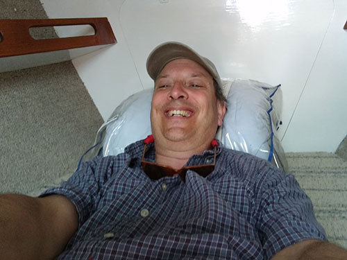 V-berth selfie