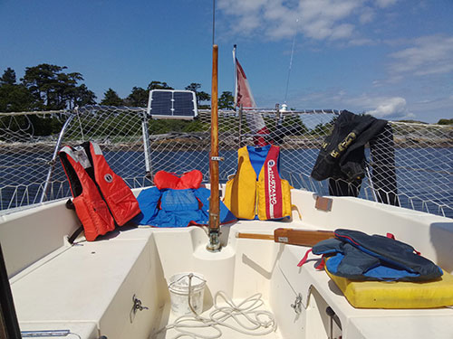 Airing out the life jackets and my gangsta jeans.