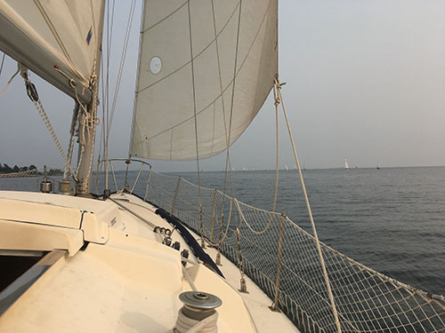 Catching up with the fleet on 'race night'