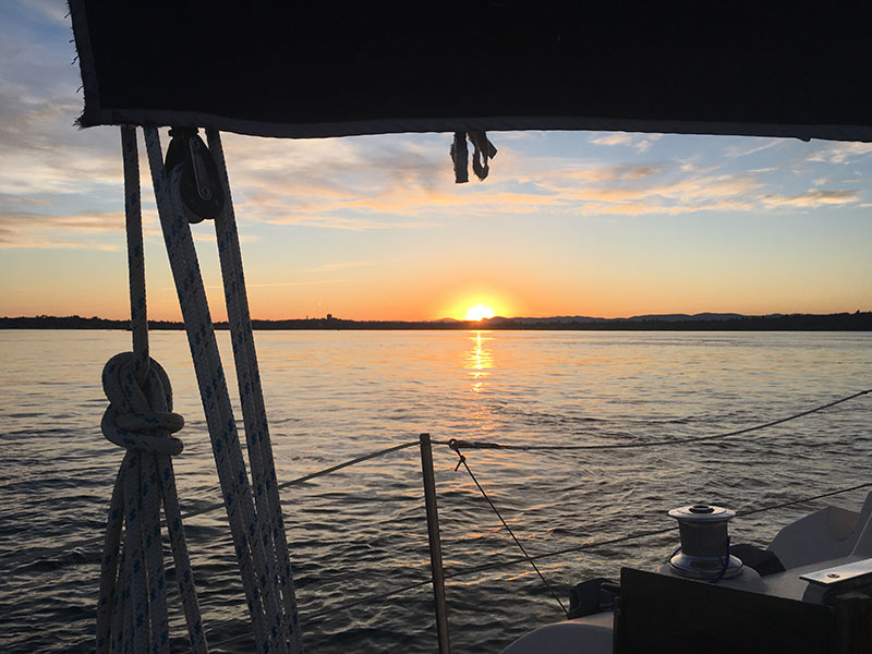 Sunset on Trouper 2