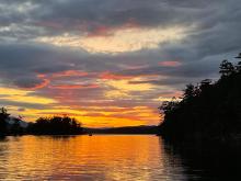 Sunset at Glenthorne Passage, Prevost Island