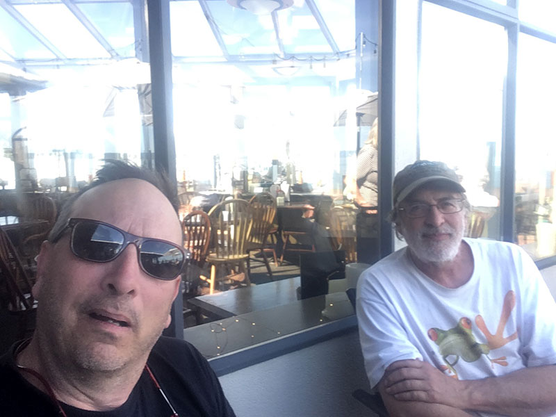 Tom and I at the Rumrunner Pub in Sidney by the Sea.