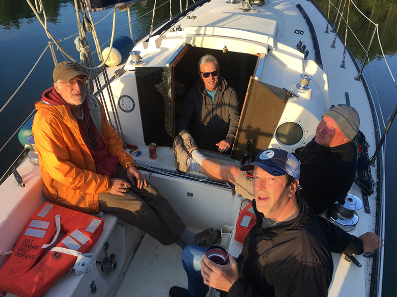 Enjoying some late afternoon sunshine in Glenthorne Passage, Prevost Island.