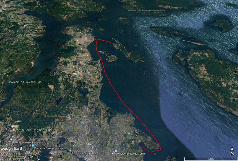Navionics track.