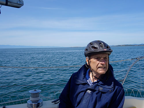 With a steely eye, the Admiral surveils the surrounding waters in search of pirates.