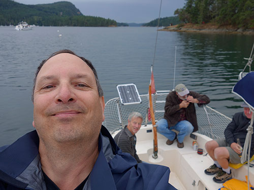 Me, Paul, Tom and Kevin at Montague Harbour