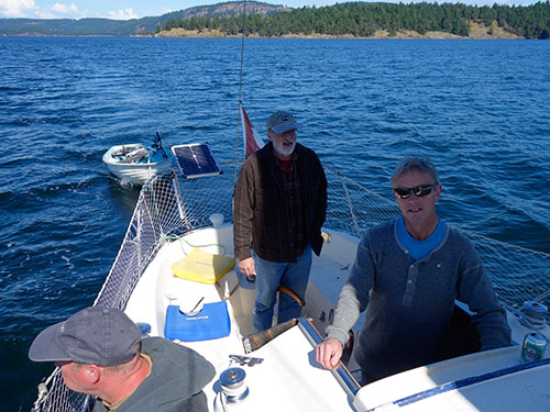Kevin, Tom and Paul. Yes, that's Tom on the helm.
