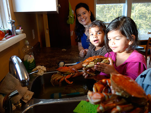 Those are the cleanest crabs in the kitchen!