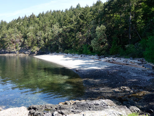 Another deserted beach on Portland Island.