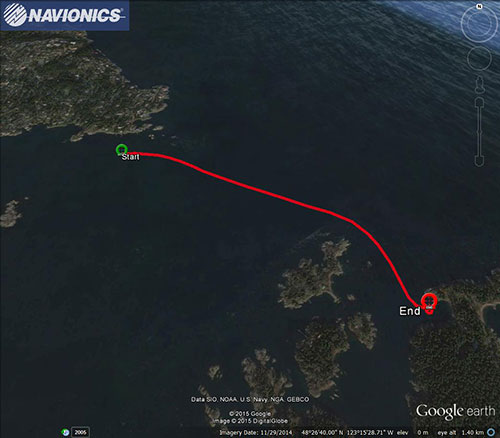 Navionics track
