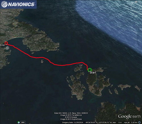 Navionics track