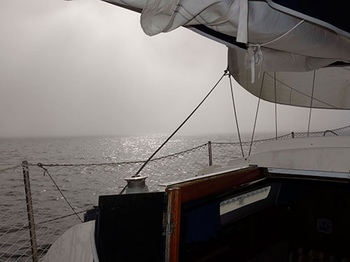 Flying the jenny in the fog