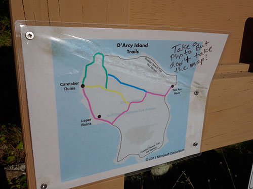 Take a photo but don't take the map!