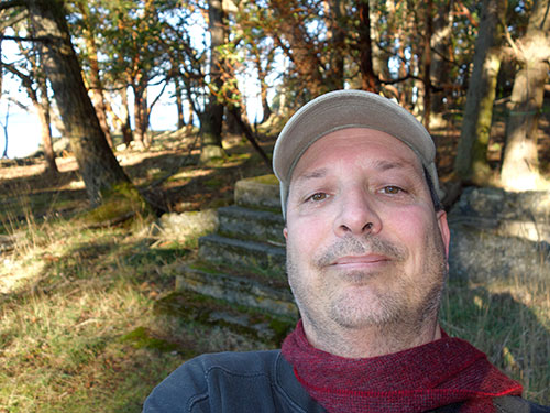 That's me in front of the stairway to heaven.