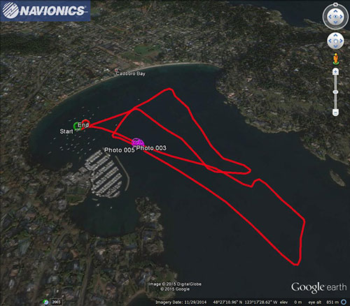 Navionics track