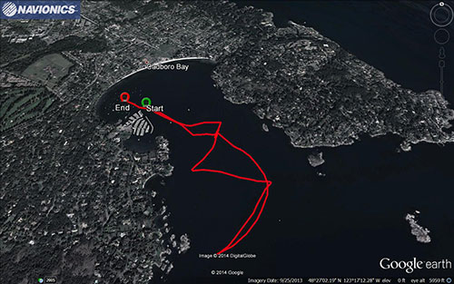 Navionics track