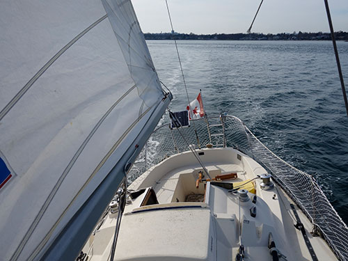 The Not-O-Helm taking care of business under full sail!