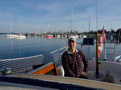 Out of wind and out of time. A pefect day on the water.