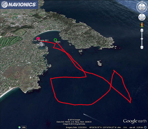 Navionics track