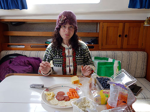 Look at that spread. Also notice Tania's leatherman.