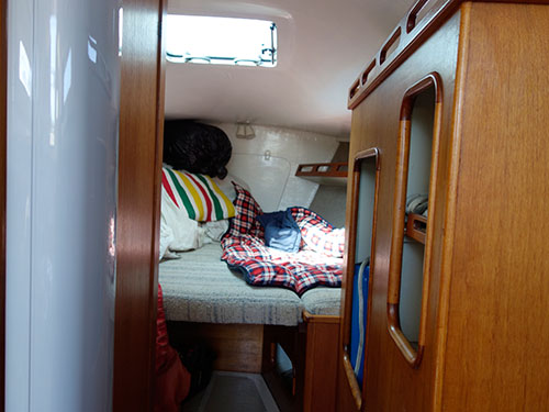 What better than to be gently rocked to sleep in the foc'sle after lunch?