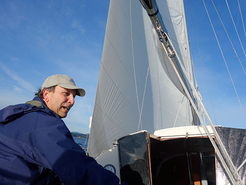The pirate at the helm!